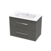 Verto Nera 815 Double Drawer Wall Vanity