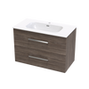 Verto Nera 900 Double Drawer Wall Vanity