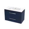 Verto Nera 900 Double Drawer Wall Vanity