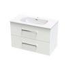 Verto Nera 900 Double Drawer Wall Vanity