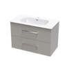 Verto Nera 900 Double Drawer Wall Vanity