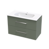 Verto Nera 900 Double Drawer Wall Vanity