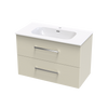 Verto Nera 900 Double Drawer Wall Vanity