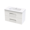 Verto Nera 900 Double Drawer Wall Vanity