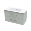 Verto Nera 1015 Double Drawer Wall Vanity