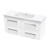 Verto Nera 1215 4 Drawer Wall Vanity