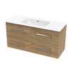 Verto Nera 1215 4 Drawer Wall Vanity