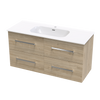 Verto Nera 1215 4 Drawer Wall Vanity