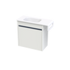 Alumino Serifos 600 Right Hinge Towel Rail Wall Hand Basin