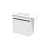 Alumino Serifos 600 Right Hinge Towel Rail Wall Hand Basin
