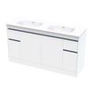 Alumino Serifos 1500 Double Basin Floor Vanity