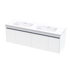 Alumino Serifos 1500 Double Basin Wall Vanity