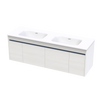 Alumino Serifos 1500 Double Basin Wall Vanity