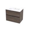 Syrtari Serifos 750 Double Drawer Wall Vanity