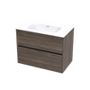 Syrtari Serifos 800 Double Drawer Wall Vanity