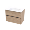 Syrtari Serifos 800 Double Drawer Wall Vanity