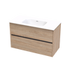 Syrtari Serifos 1000 Double Drawer Wall Vanity