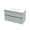 Syrtari Serifos 1000 Double Drawer Wall Vanity