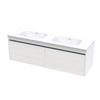 Syrtari Serifos 1500 Double Basin 2 Drawer Wall Vanity