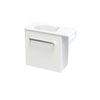 Verto Serifos 600 Right Hinge Towel Rail Wall Hand Basin
