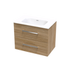 Verto Serifos 750 Double Drawer Wall Vanity