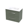 Verto Serifos 750 Double Drawer Wall Vanity