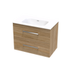 Verto Serifos 800 Double Drawer Wall Vanity