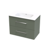 Verto Serifos 800 Double Drawer Wall Vanity