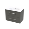 Verto Serifos 800 Double Drawer Wall Vanity