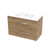 Verto Serifos 900 Double Drawer Wall Vanity