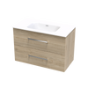 Verto Serifos 900 Double Drawer Wall Vanity