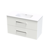 Verto Serifos 1000 Double Drawer Wall Vanity