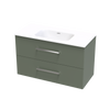 Verto Serifos 1000 Double Drawer Wall Vanity