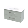 Verto Serifos 1000 Double Drawer Wall Vanity