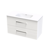 Verto Serifos 1000 Double Drawer Wall Vanity