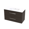 Verto Serifos 1000 Double Drawer Wall Vanity