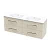 Verto Serifos 1500 Double Basin 4 Drawer Wall Vanity