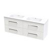Verto Serifos 1500 Double Basin 4 Drawer Wall Vanity