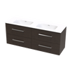 Verto Serifos 1500 Double Basin 4 Drawer Wall Vanity