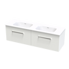 Verto Serifos 1500 Double Basin 2 Drawer Wall Vanity