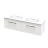 Verto Serifos 1500 Double Basin 2 Drawer Wall Vanity
