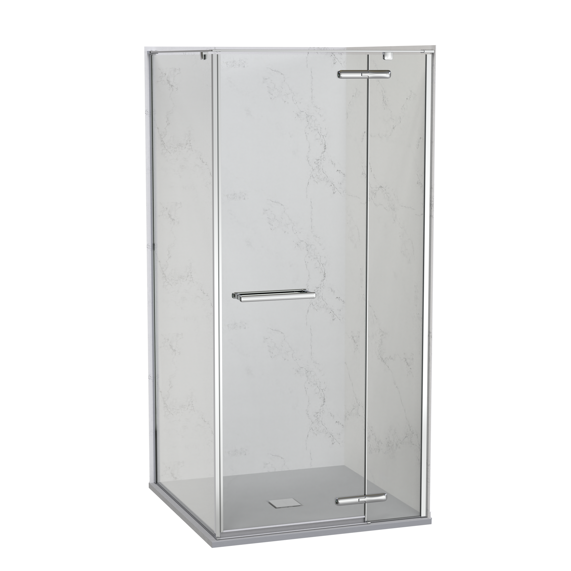 SlateForma Artus 1000x1000 Two Wall Shower
