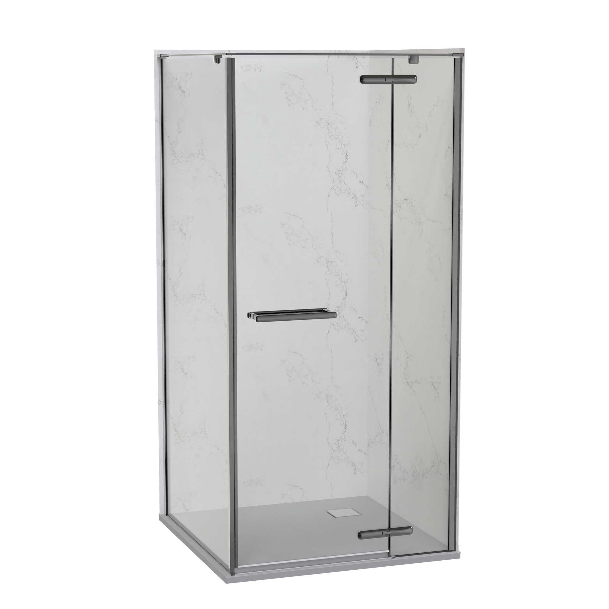 SlateForma Artus 1000x1000 Two Wall Shower