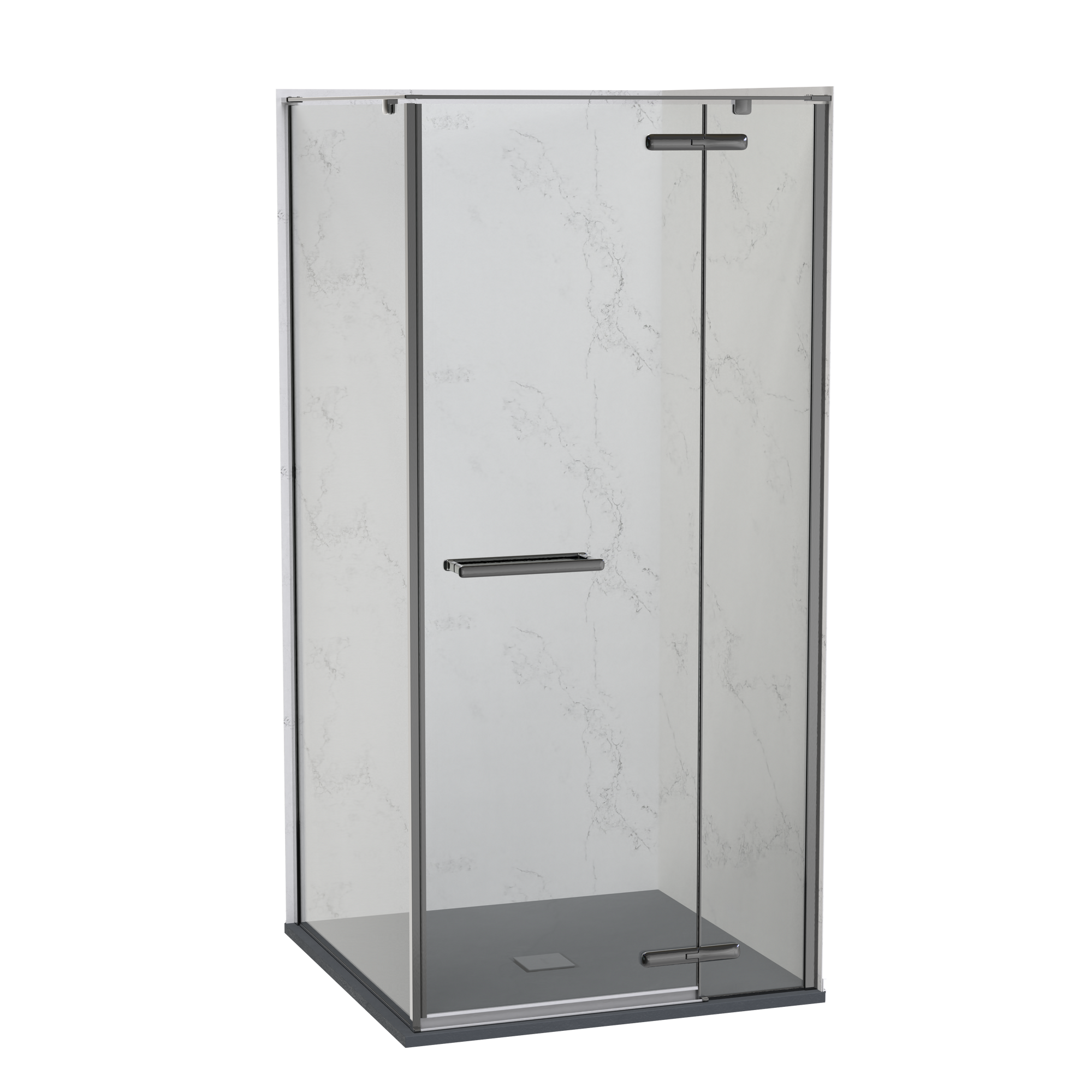 SlateForma Artus 1000x1000 Two Wall Shower