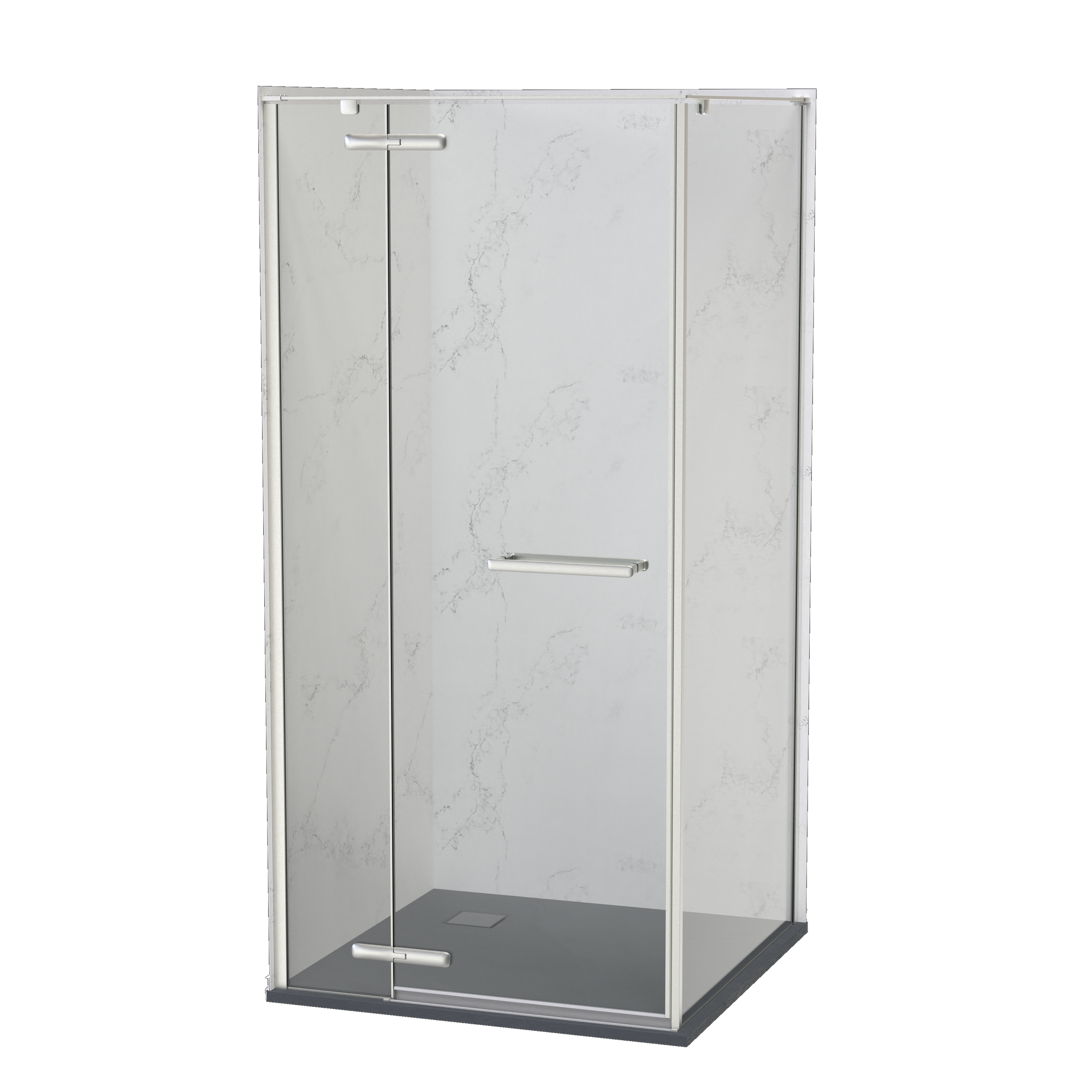 SlateForma Artus 1000x1000 Two Wall Shower