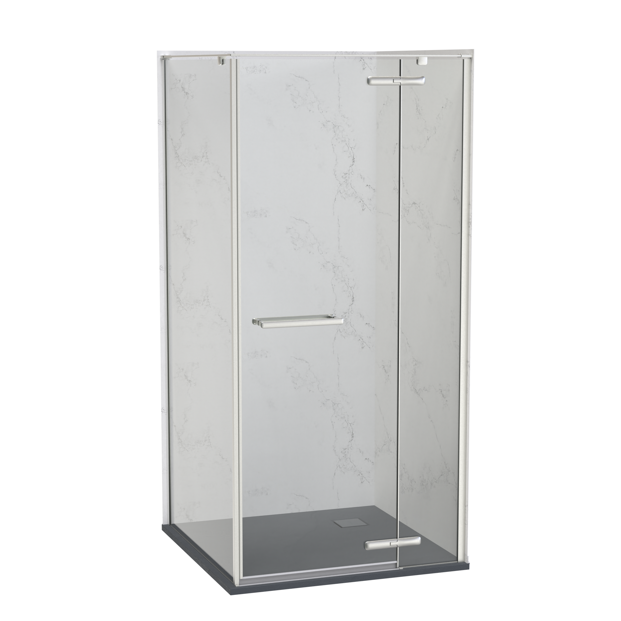 SlateForma Artus 1000x1000 Two Wall Shower