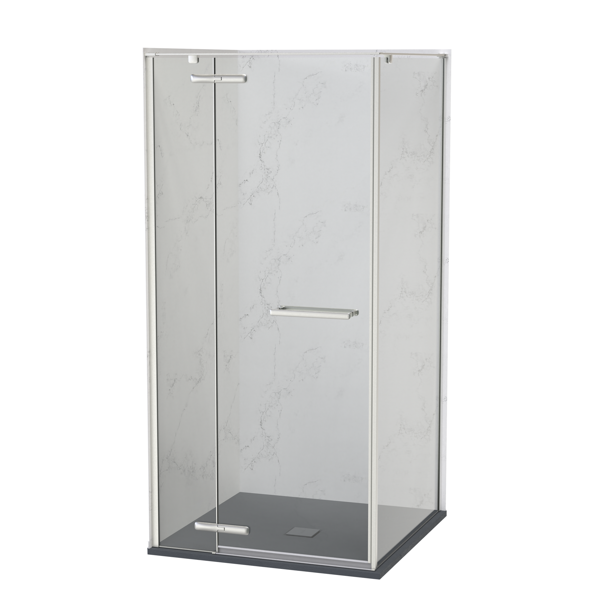 SlateForma Artus 1000x1000 Two Wall Shower