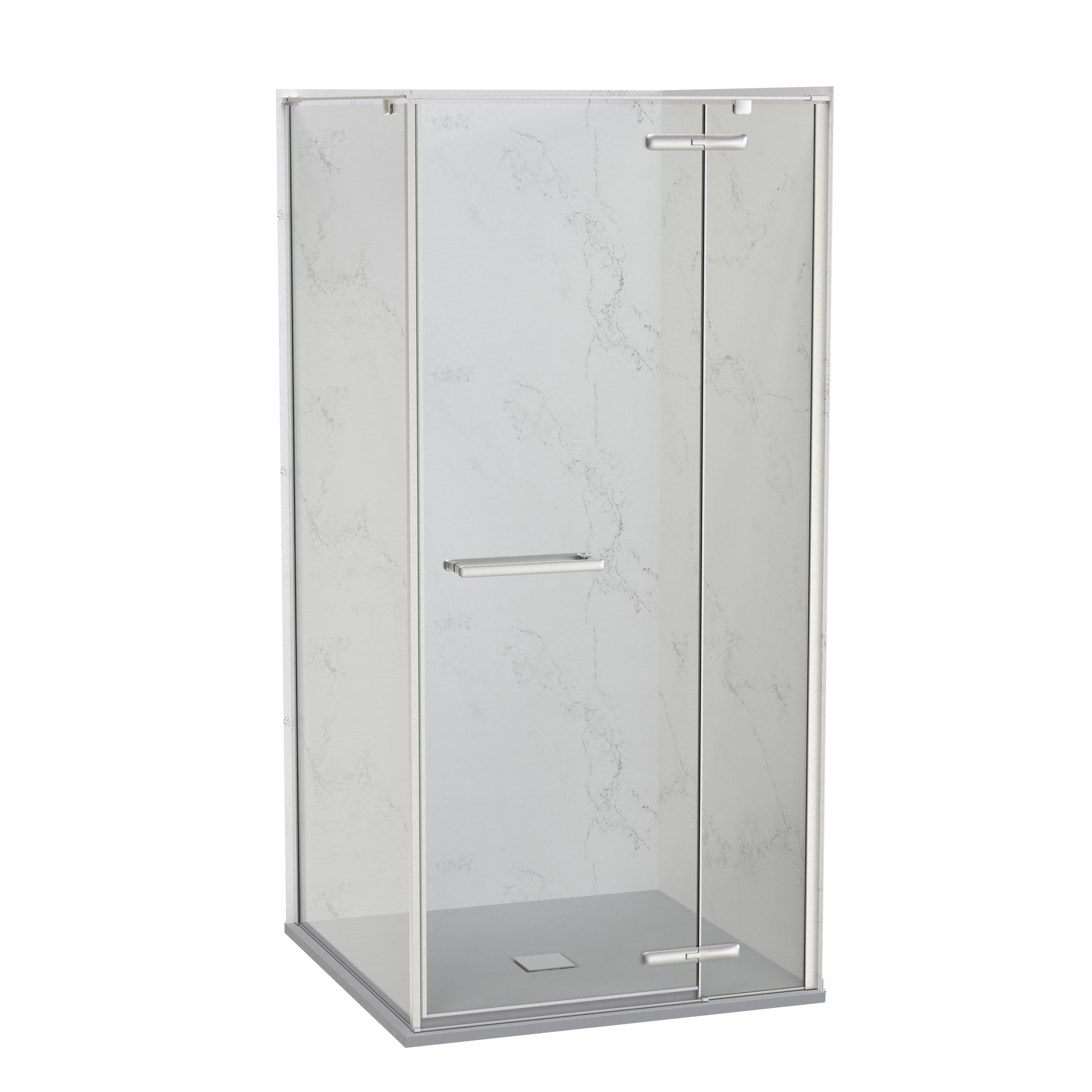 SlateForma Artus 1000x1000 Two Wall Shower