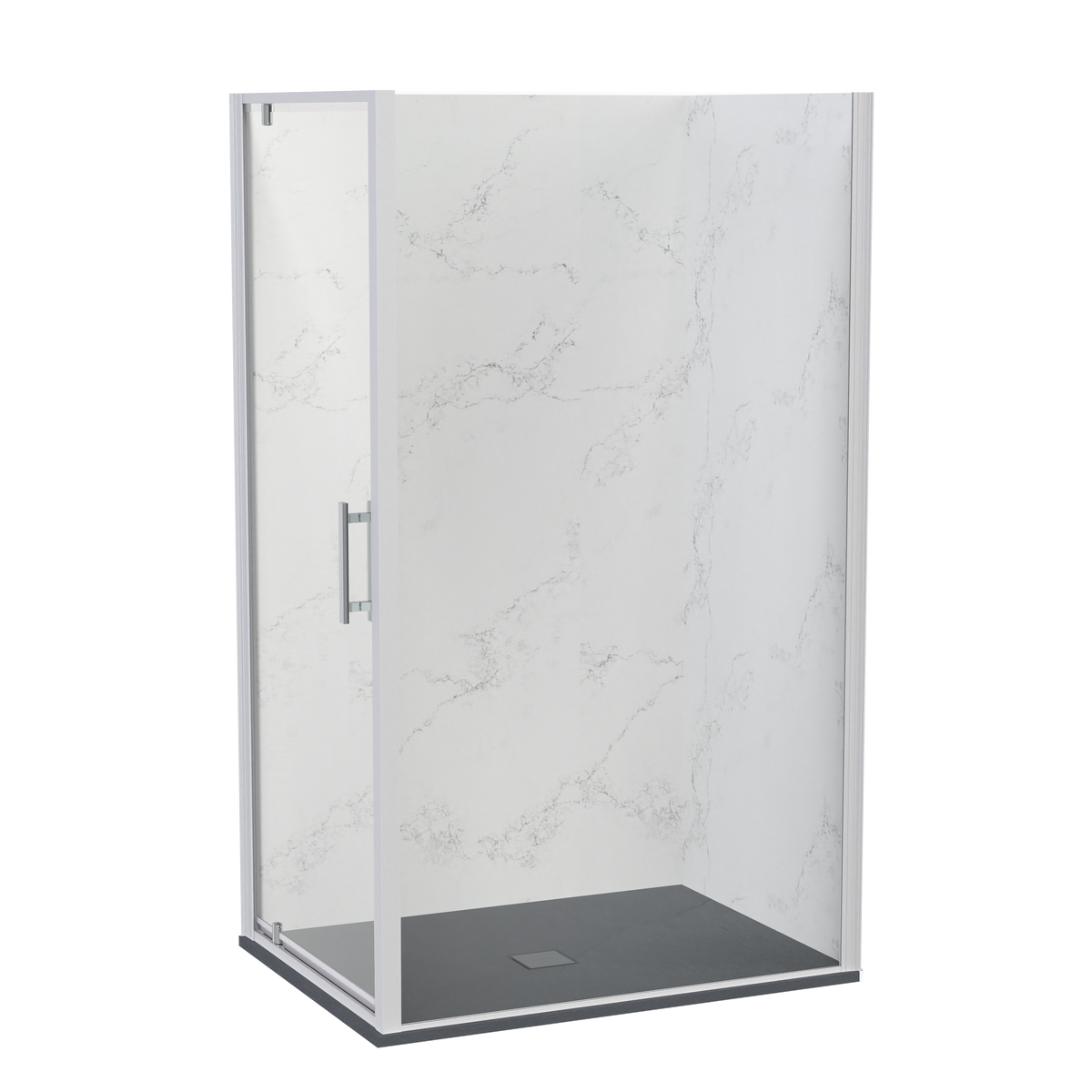SlateForma Soul 1200x900 Two Wall Shower with 900 Door