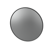 Soji Black 690 Round Framed Mirror